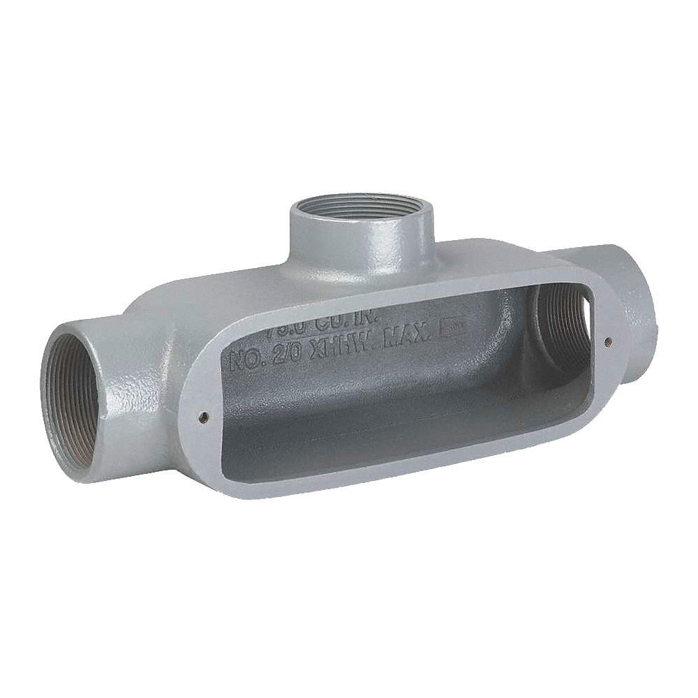 HUBBELL KILLARK OT-1M Conduit Outlet Body,Iron,Trd Sz 1/2in 2NB49