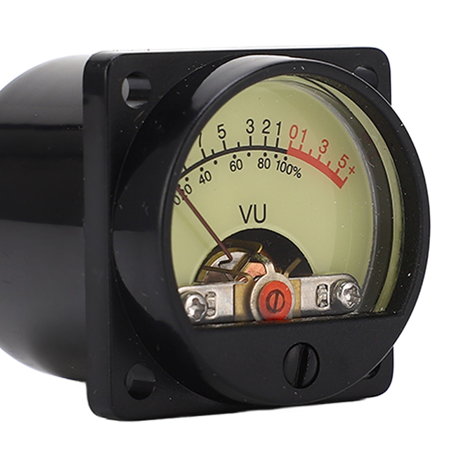 VU Meter High Accuracy Yellow Pointer Dial White LED Backlit Amplifier Panel VU