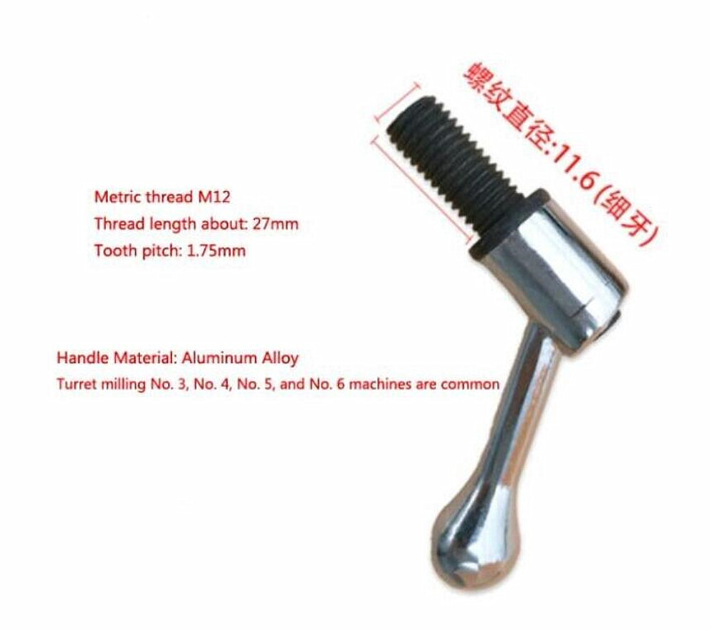 1*Bridgeport Milling Machine Handle Table Lock Vertical CNC Mill Bolt Handle M12