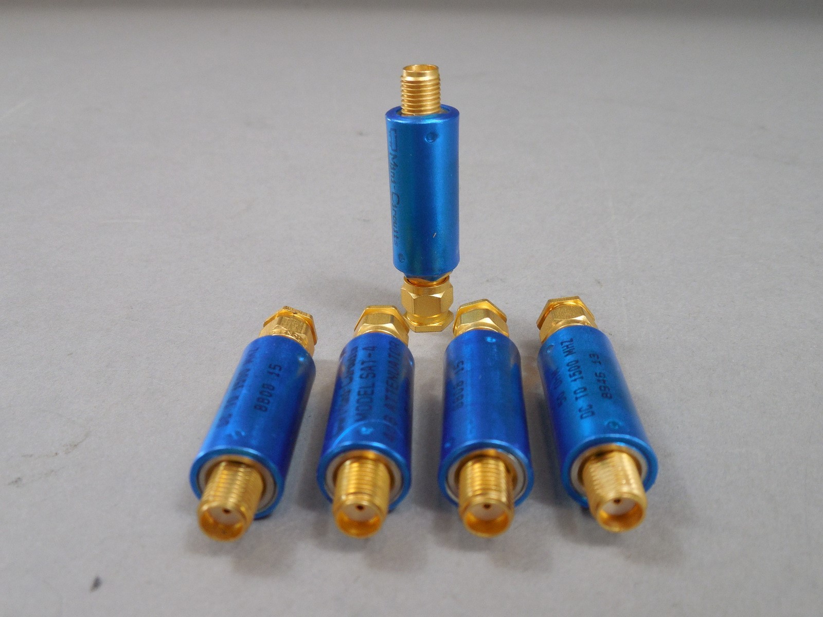 Lot of 5 Mini Circuits SAT-4 Attenuator 50 OHM 4dB DC to 500 MHz. 2 Watt
