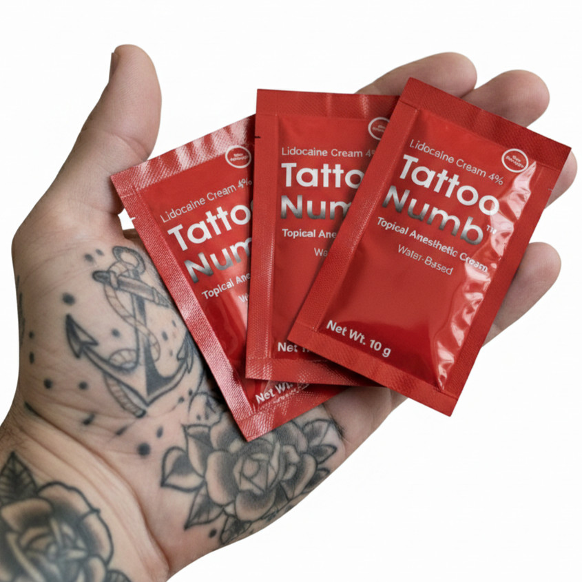 Professional TattooNumb Lidocaine Numbing Cream Pain Relief Numb Piercings 3x10g