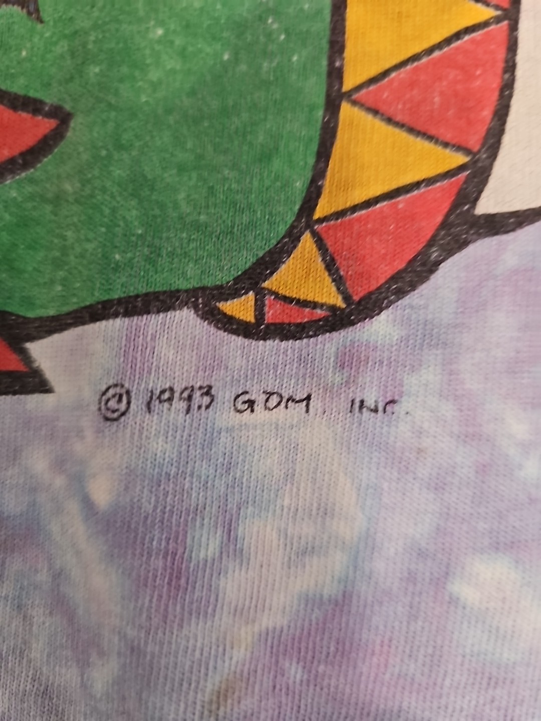 1993 Liquid Blue Grateful Dead Rollercoaster Tee Vintage White Tag Single Stitch