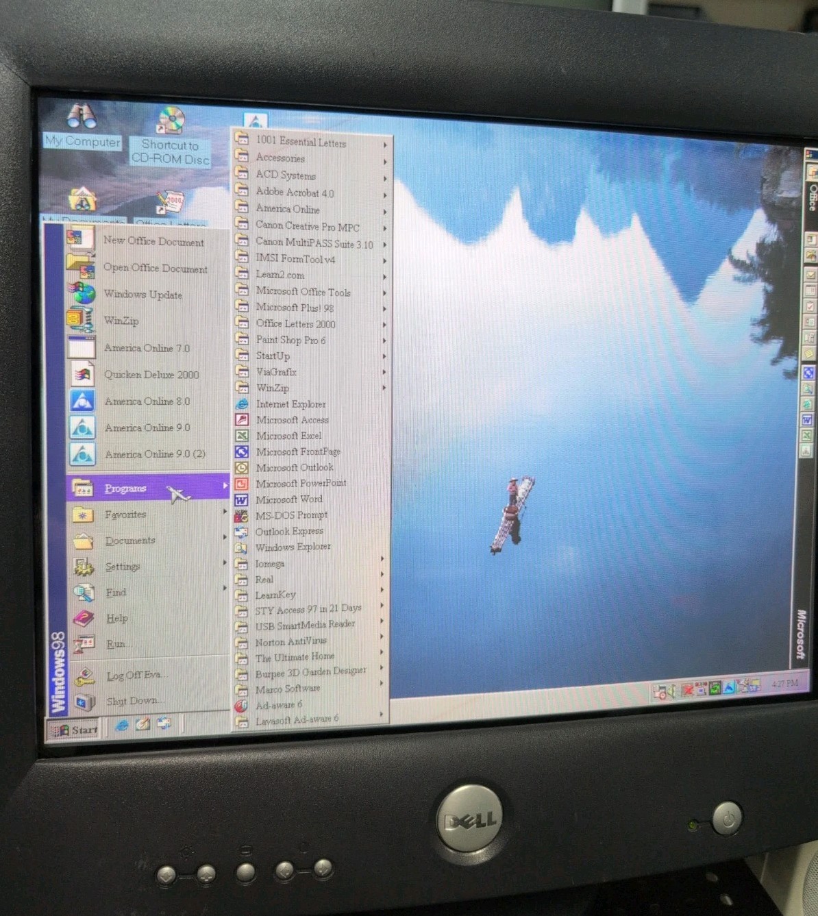 Vintage Custom PowerSpec PC Windows 98 Plus Retro Pc