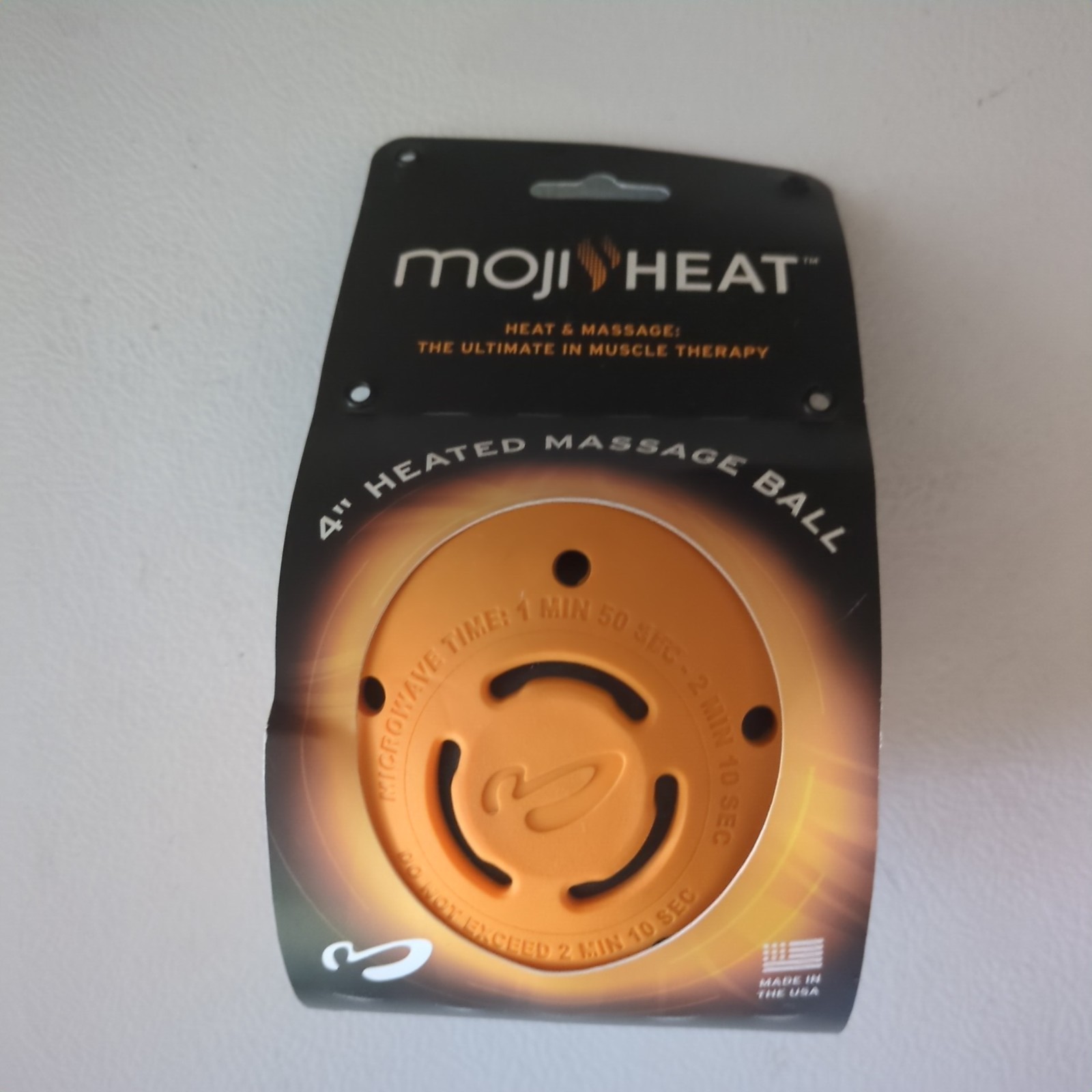Moji Microwavable Dual Therapy 4" Long Lasting Heated Massage Ball Moji heat
