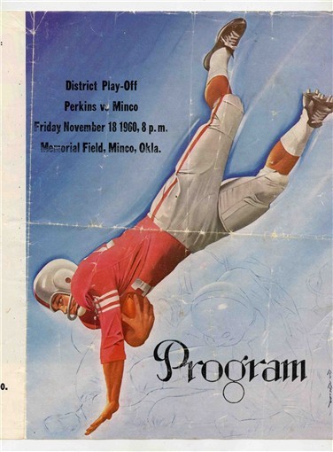 Perkins Demons vs Minco Bulldogs High School Football Program Oklahoma 1960 Coke