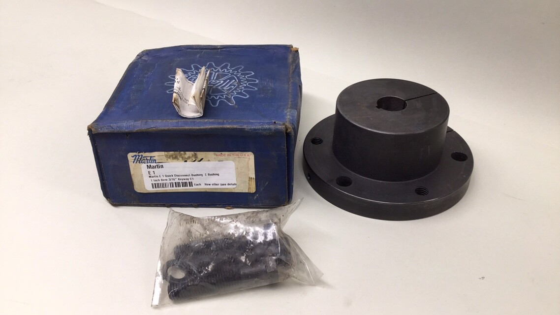 Martin E 1 Quick Disconnect Bushing E Bushing 1 Inch Bore 3/16" Keyway E1