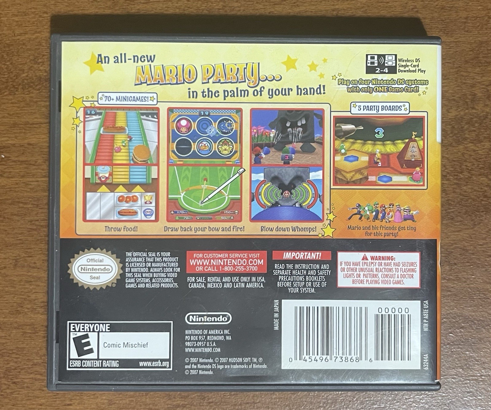 MARIO PARTY DS Ninento DS game, booklet, case