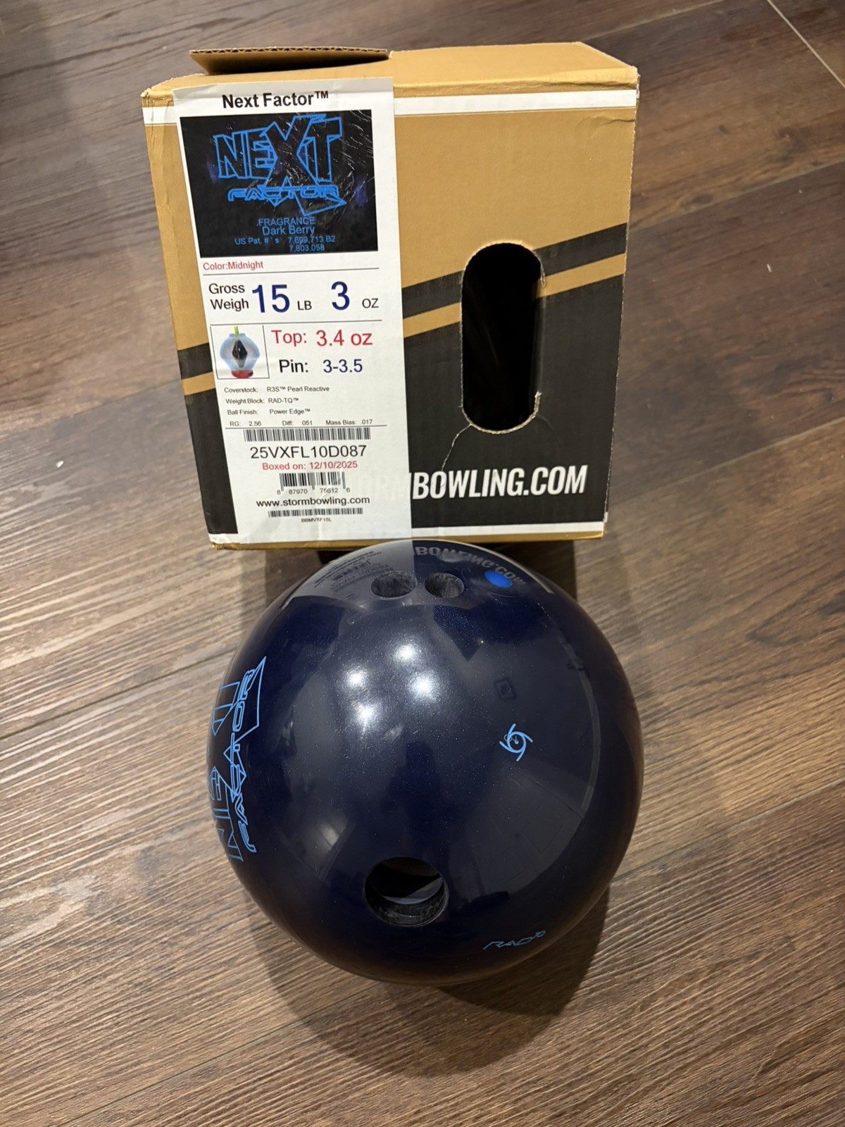 15LB Storm Next Factor Bowling Ball