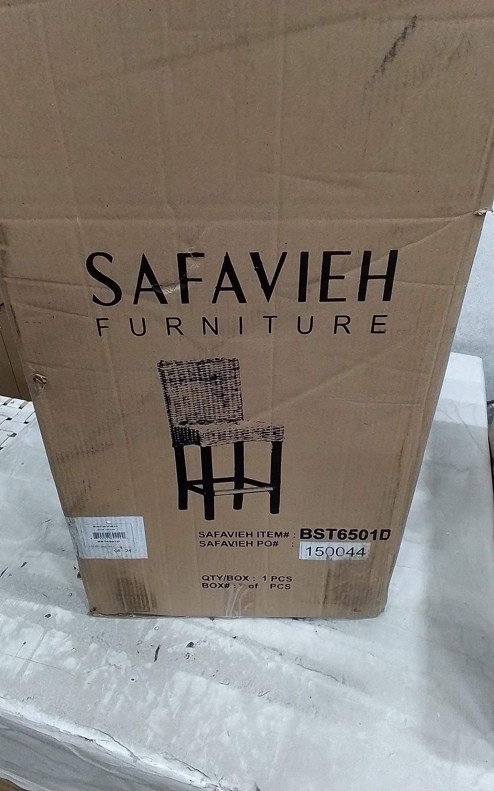 Safavieh TOBIE RATTAN COUNTER STOOL, Reduced Price 2172762259 BST6501D