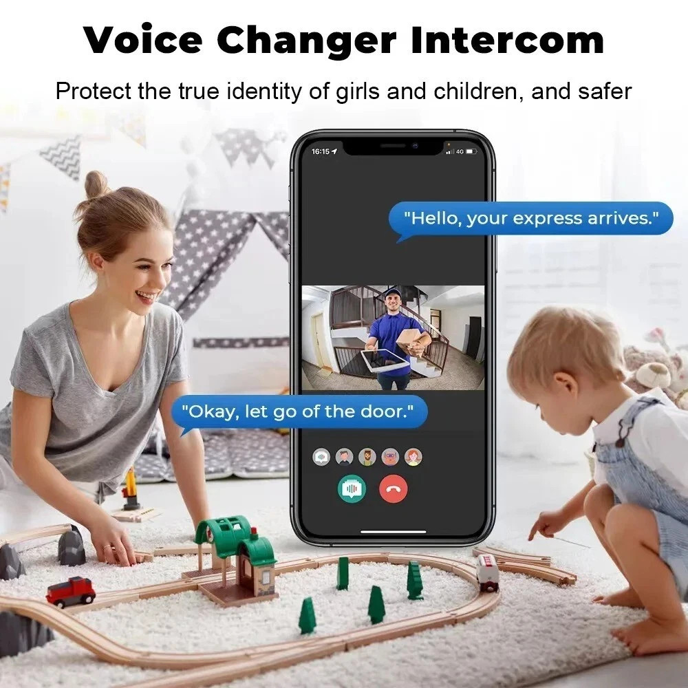 Wireless WiFi Video Doorbell Smart Phone Camera Door Bell Ring Intercom Security