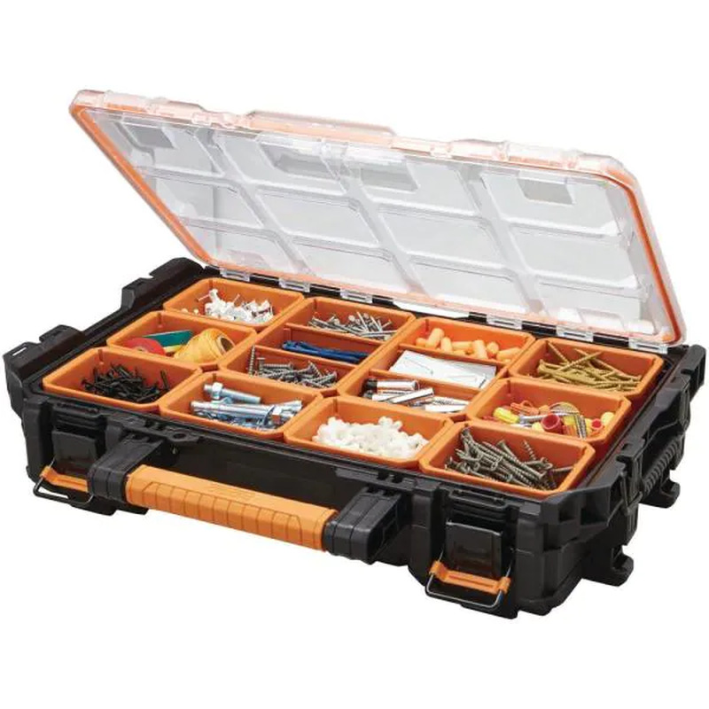 10-Compartment Small Parts Organizer RIDGID Pro System Gear
