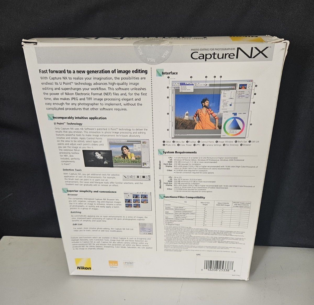 Nikon Capture NX Full Version w/ Manuals Windows & Mac 2006 ~SEALED Software CD