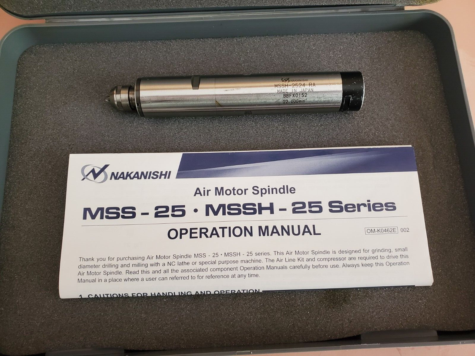 Nakanishi #MSSH - 24524 RA Air Motor Spindle