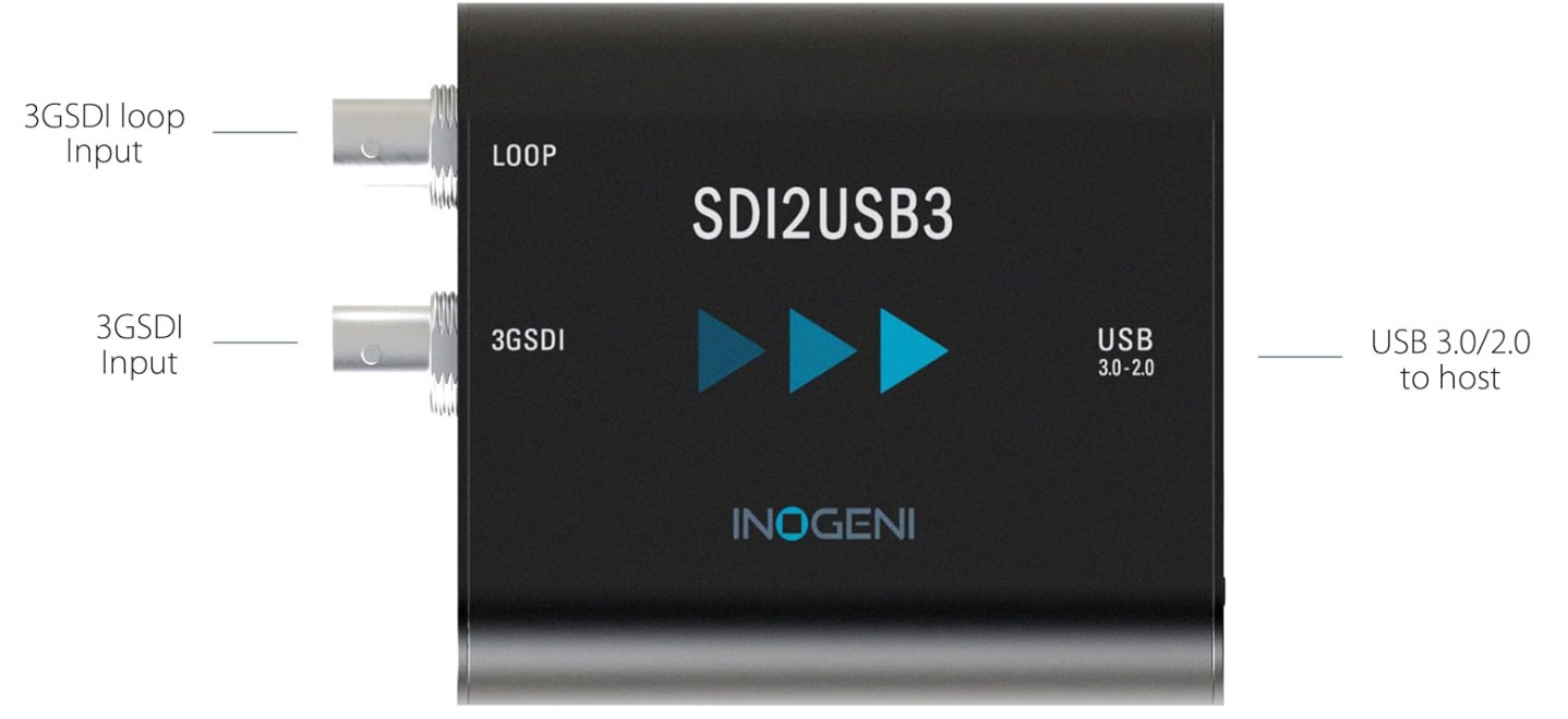 Inogeni SDI to USB 3.0 Video to Capture Card Converter SDI2USB3