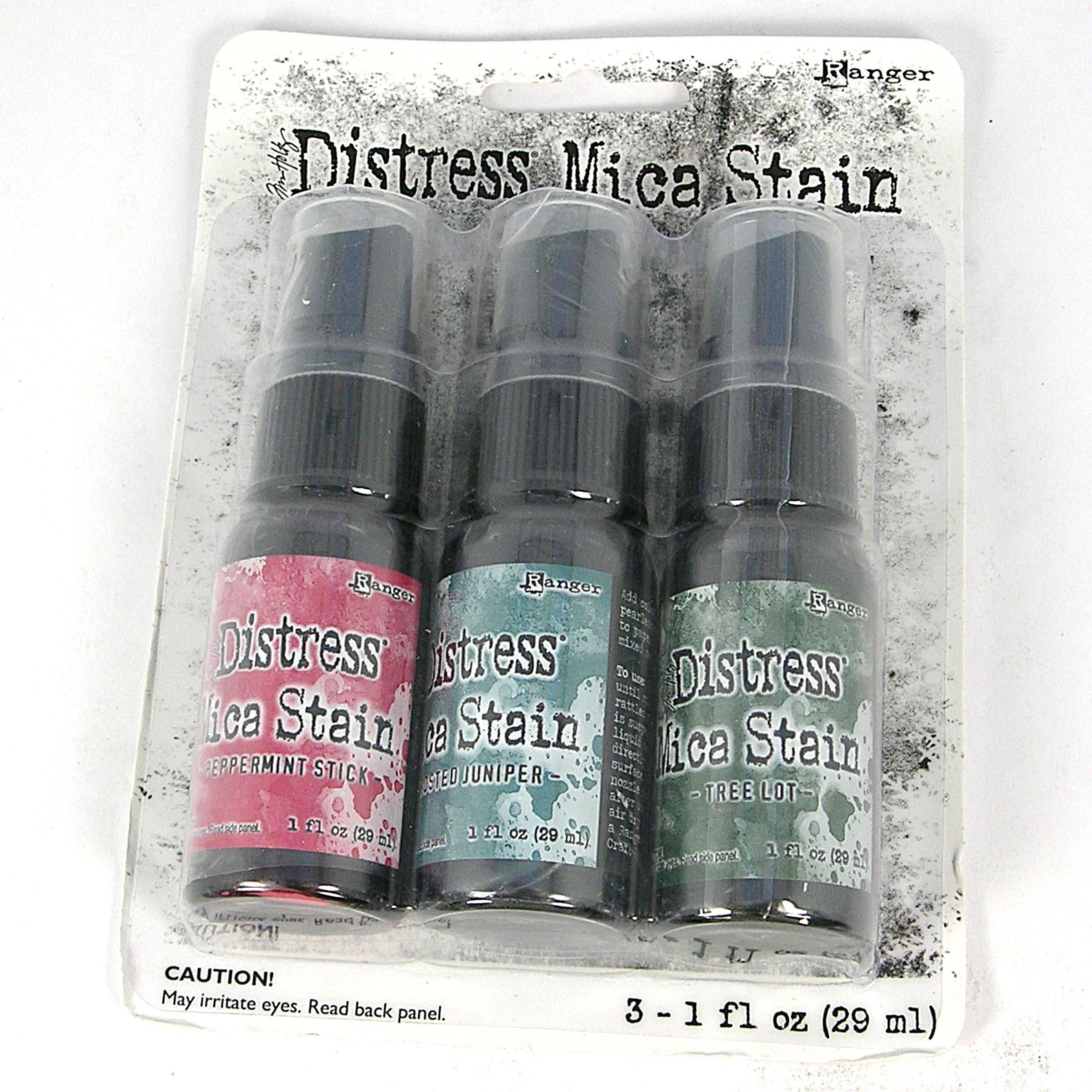 NIP Ranger Tim Holtz Distress Mica Stain Set RED BLUE & GREEN See Description