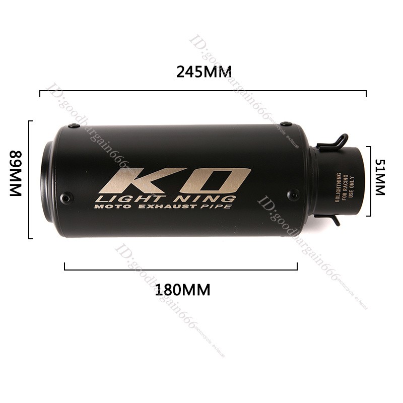 For Honda CBR250R 2011-2016 Exhaust Tips Motorcycle Mid Muffler Pipe DB Killer