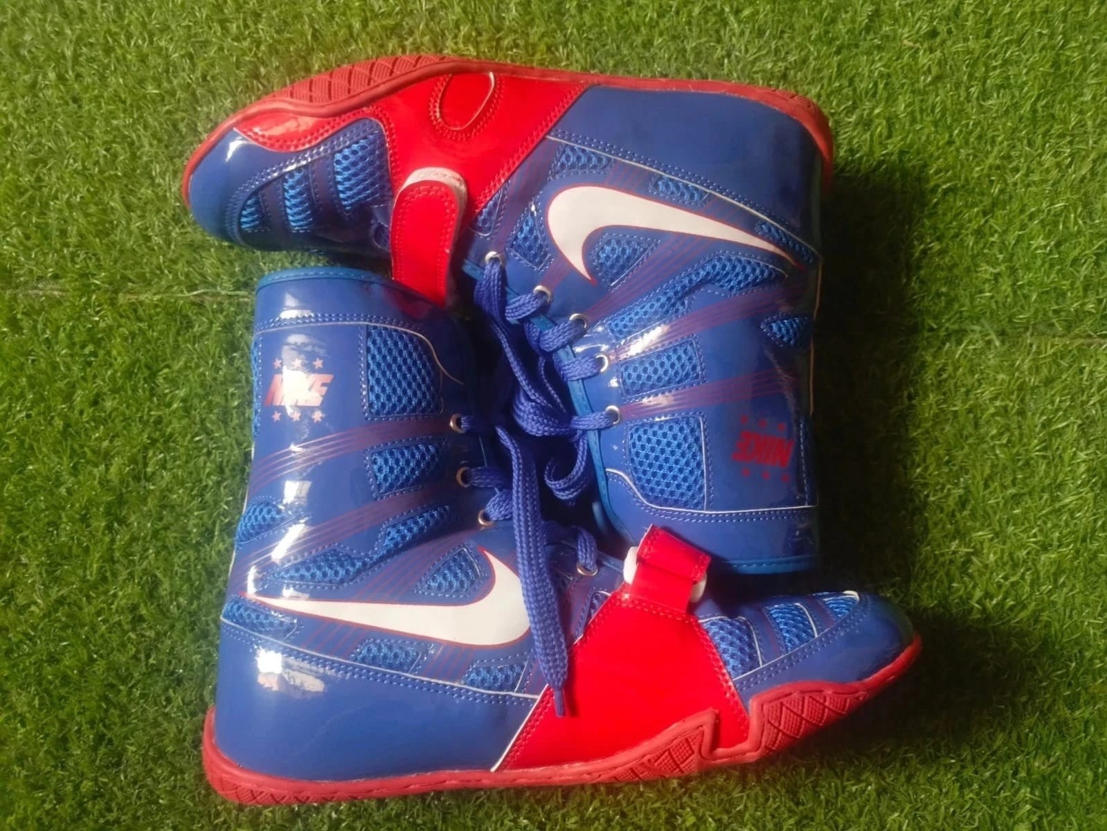 Nike Hyper KO Blue & Red Boxing Shoes for Men in All Sizes