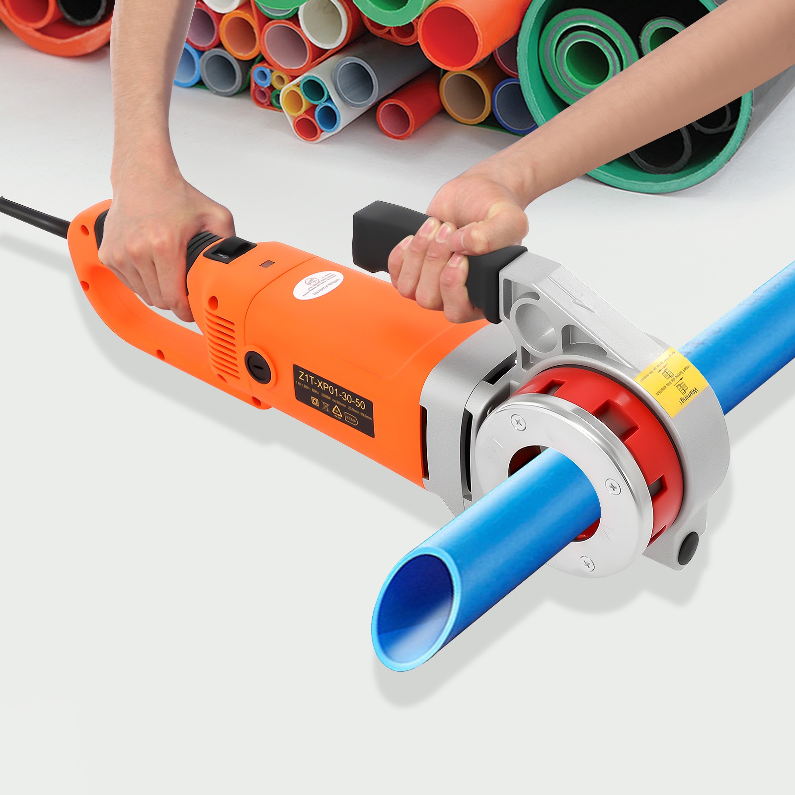 Handheld Electric Pipe Threader Threading Machine W/6 Pipe Cutter 1/2" - 2"