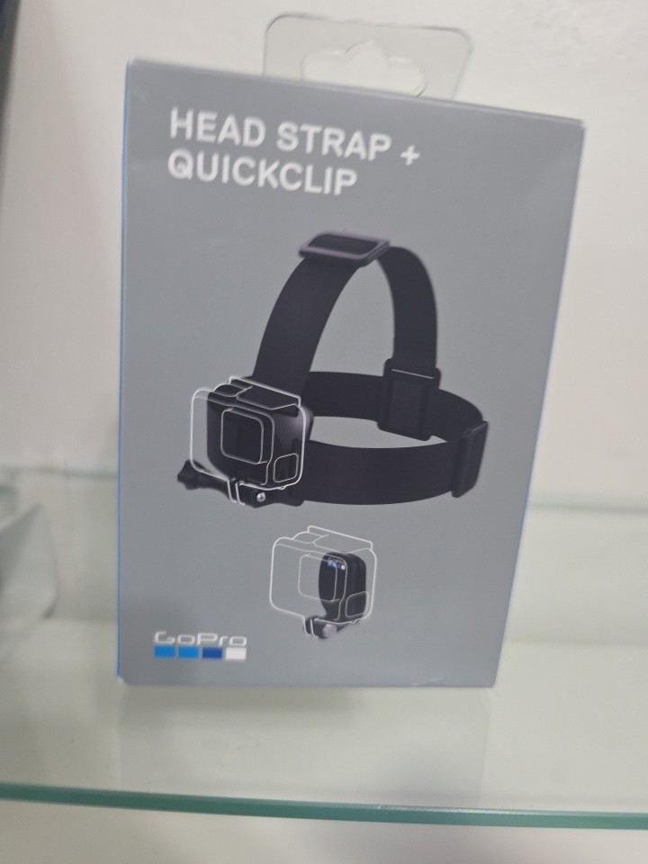 GoPro Adjustable Head Strap + QuickClip Black for HERO & MAX Cameras FREE ✈️