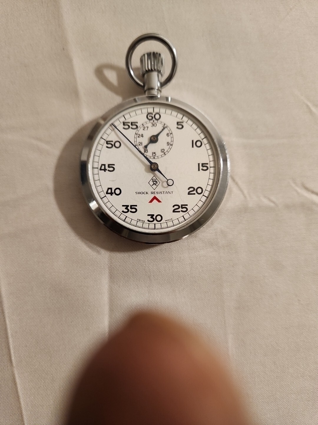 Vintage SGA-Capt & Co.SWISS Made Stopwatch Shock Protected-Works!(7 Jewels)