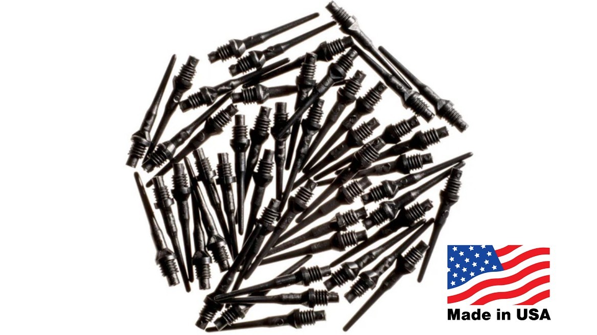Soft Tip Dart Points 2BA Thread - Tufflex II Accessory, 100 & 500 Packs Availabl