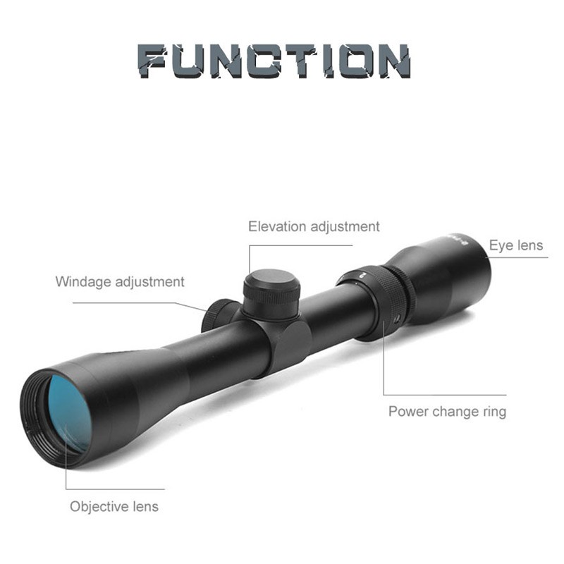 ANS 2-7X32 Pistolero Plex Reticle Long Eye Relief Scope