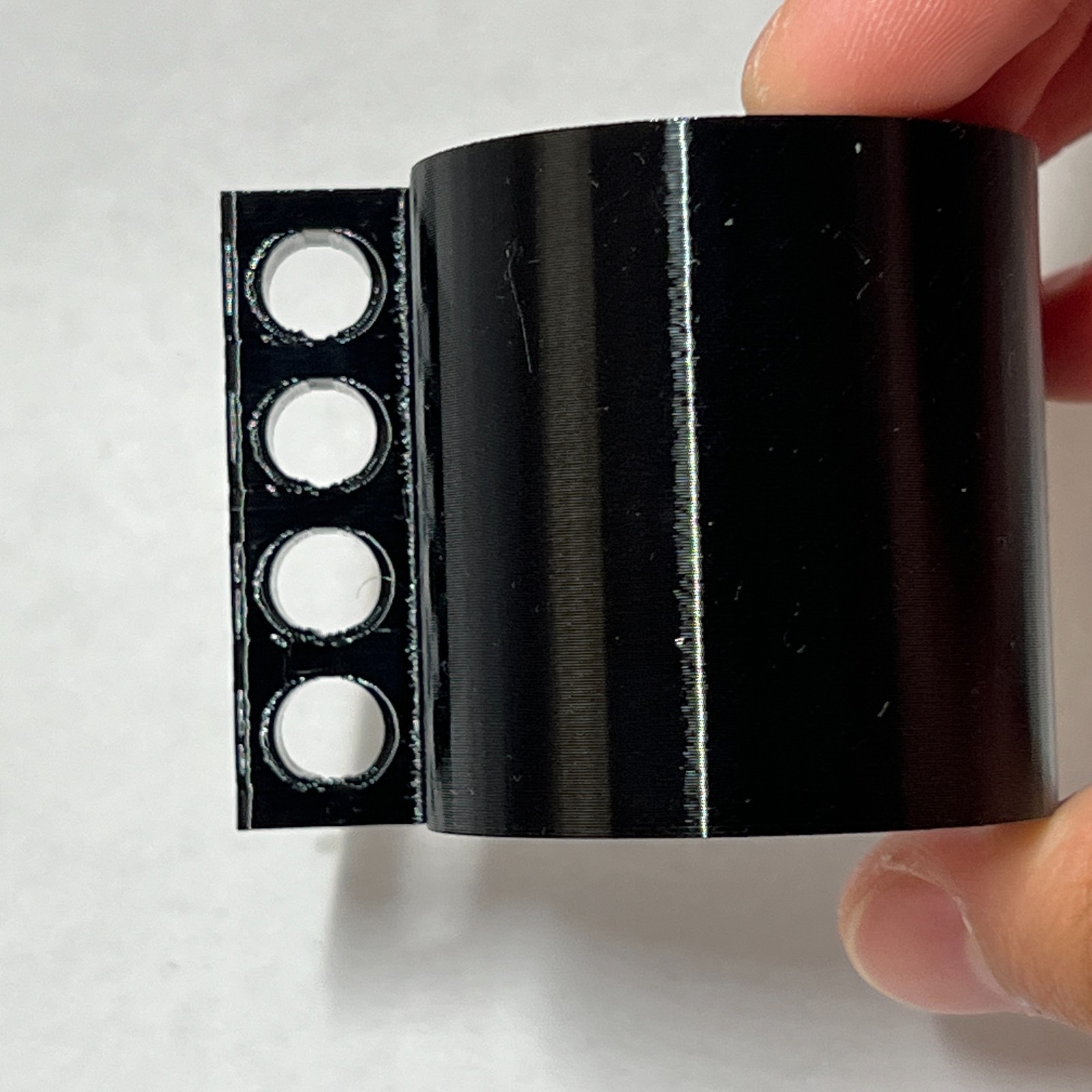 4 Hole Air Dosing Pump Tubing Holder for Aqueon 90G Rimmed Tank - 3D Printed