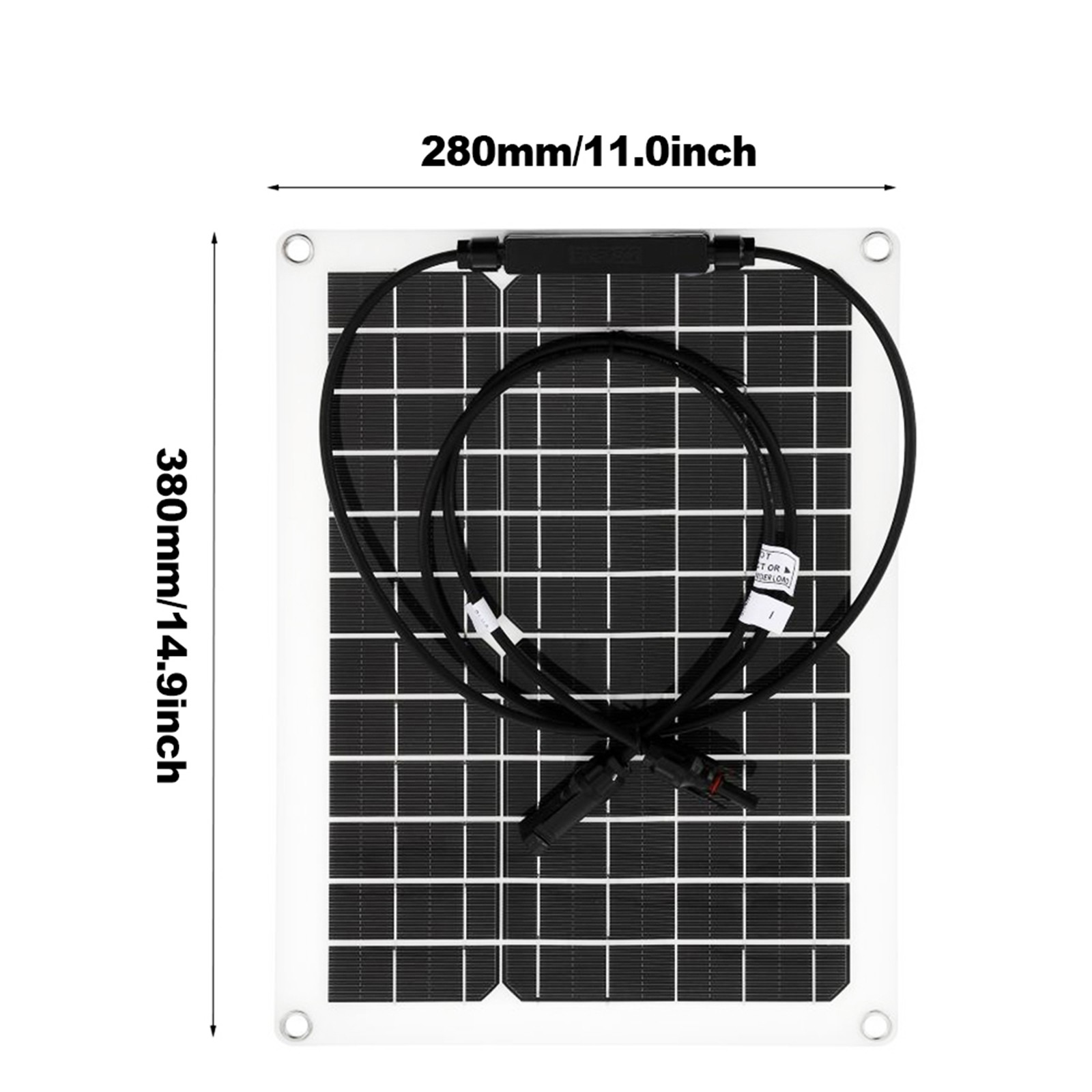 1200W 2-Panel Solar Kit - 100A Controller + Y-Cable Balcony/RV5b