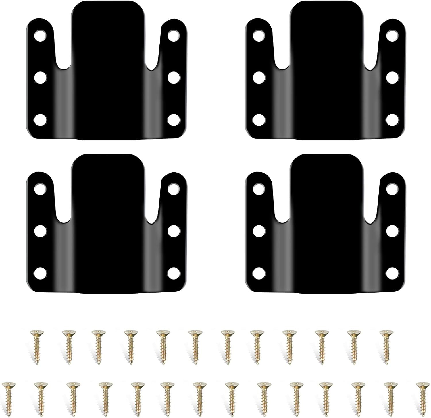 4 Pcs Sectional Couch Connectors Metal Couch Clips Sofa Connector Interlocking F