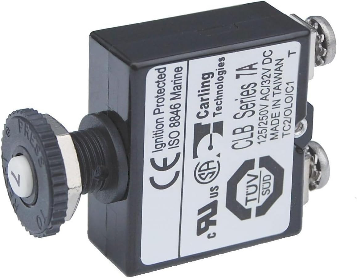 Push Button Reset-Only CLB Circuit Breakers with Screw Terminals