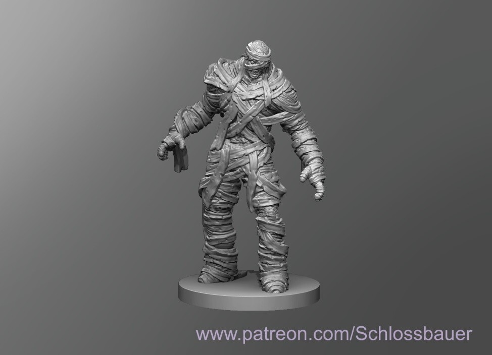 Gibdo Demon Monster Manual 28mm Scale DND D&D Tabletop Miniature