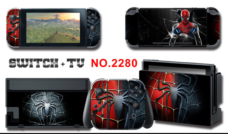 Vinyl Decal Skin Sticker Protector for Nintendo Switch Spiderman #2280