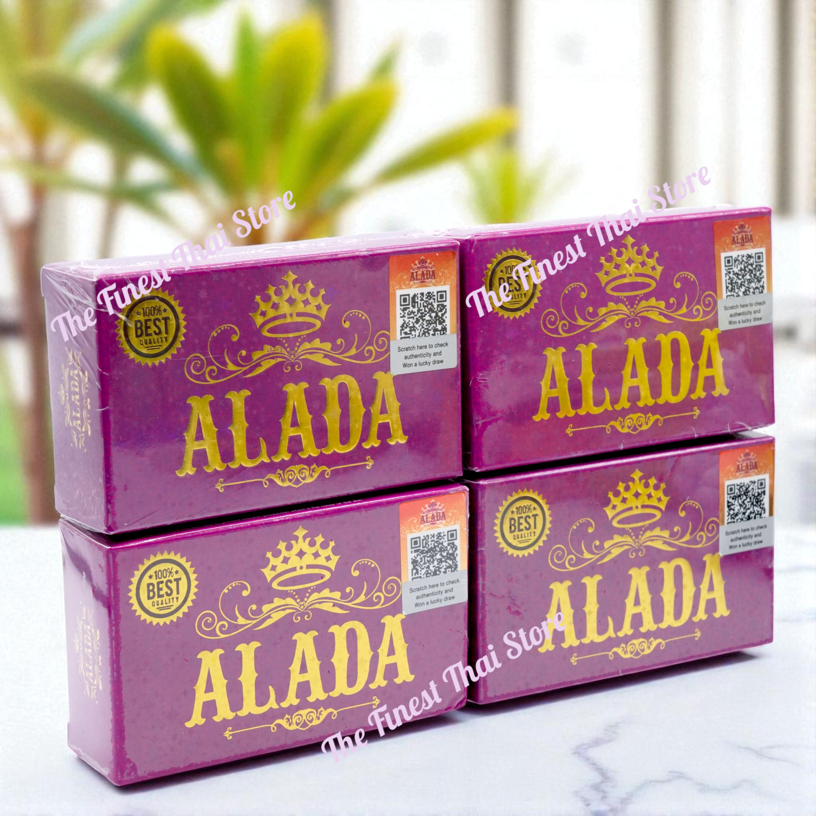 Alada Soap Natural Extract Face & Body Smooth & Moisture Skin 160g x 4
