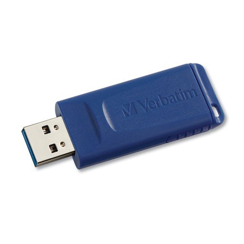 Verbatim 98658 Classic USB 2.0 Flash Drive, 64 GB, Blue