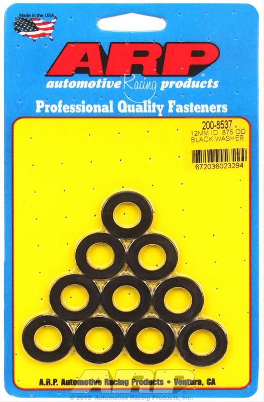 ARP M12 ID .875" OD Special Purpose Washers Set of 10 Black Oxide (200-8537)