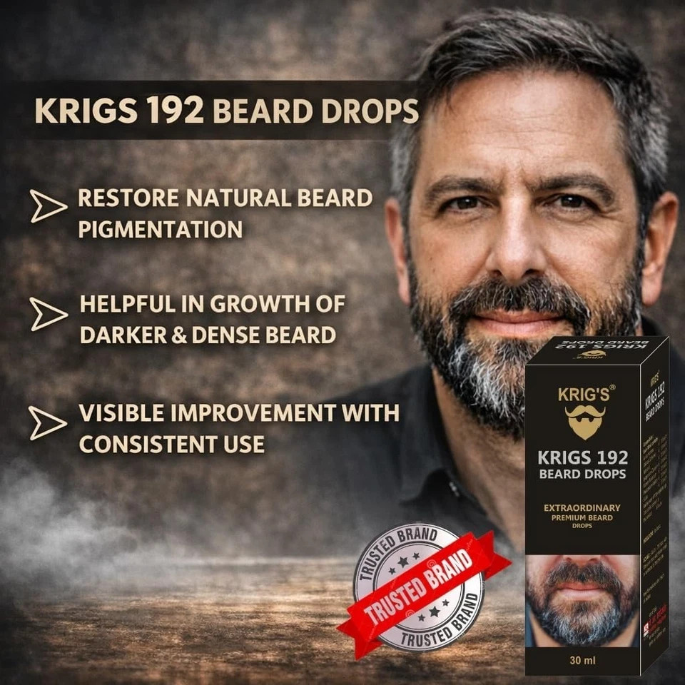 KRIG'S 192 Beard Drops Homeopathic - Extraordinary Premium Drops 30ml