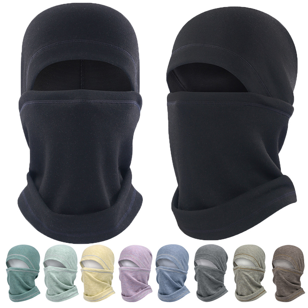 Motorcycle Cycling Hood Balaclava Winter Fleece Warm Cap Face Mask Scarf Hats US