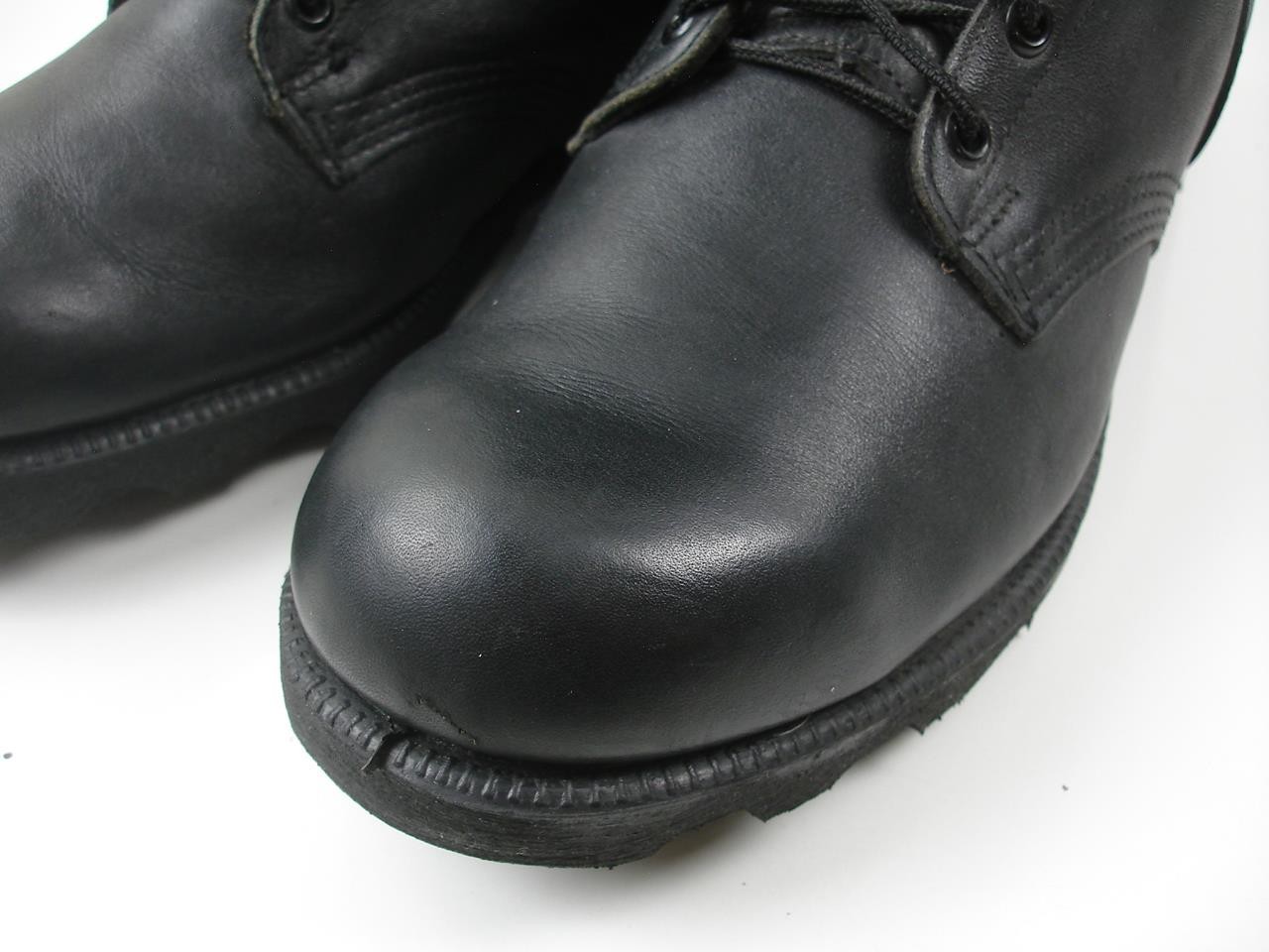 Men's 11 W Ro-Search Wellco Boots Jump Black Leather Military Combat 4-97 1997