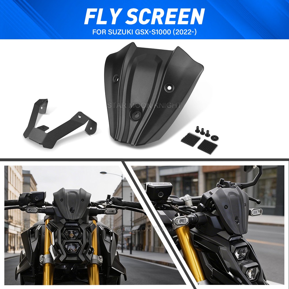 GSXS 1000 Motorcycle Windshield Wind Deflector Fly Screen For Suzuki GSX-S1000