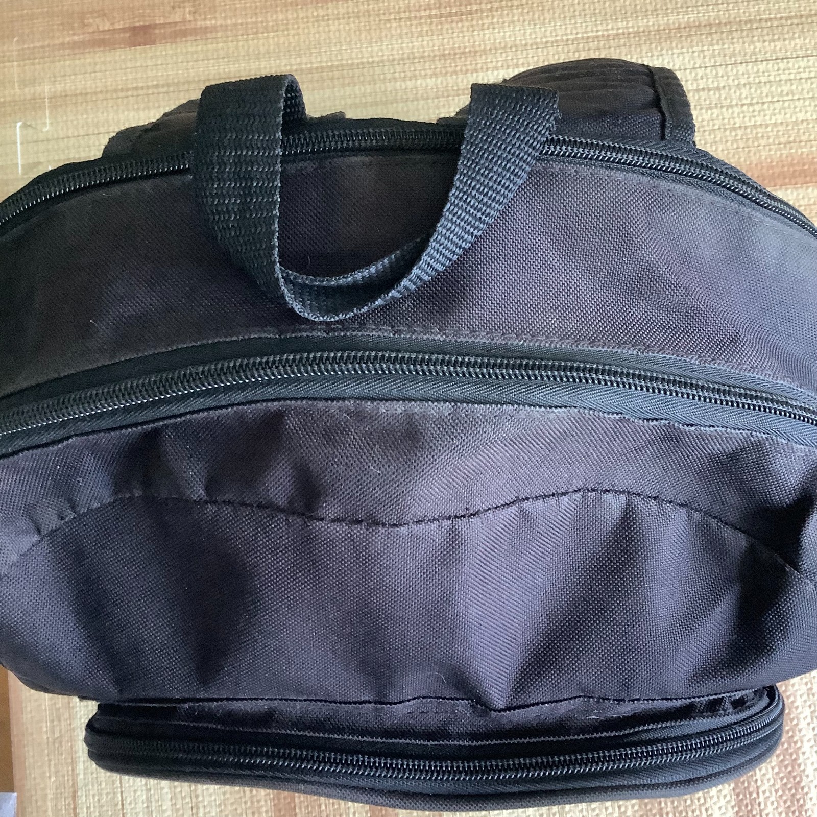 ES Eastsport Black Large Backpack w/Flaws See Pictures