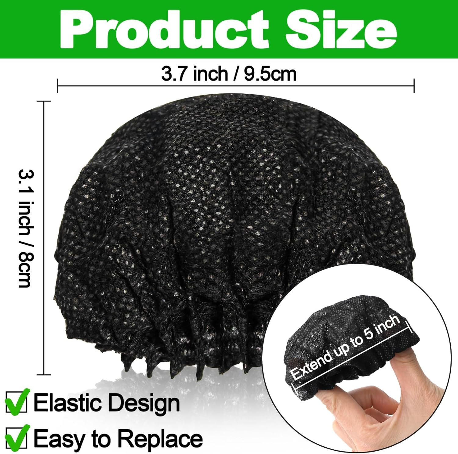 800 Pcs Microphone Cover Disposable Non-Woven Mic Covers Individually Wrapped Mi