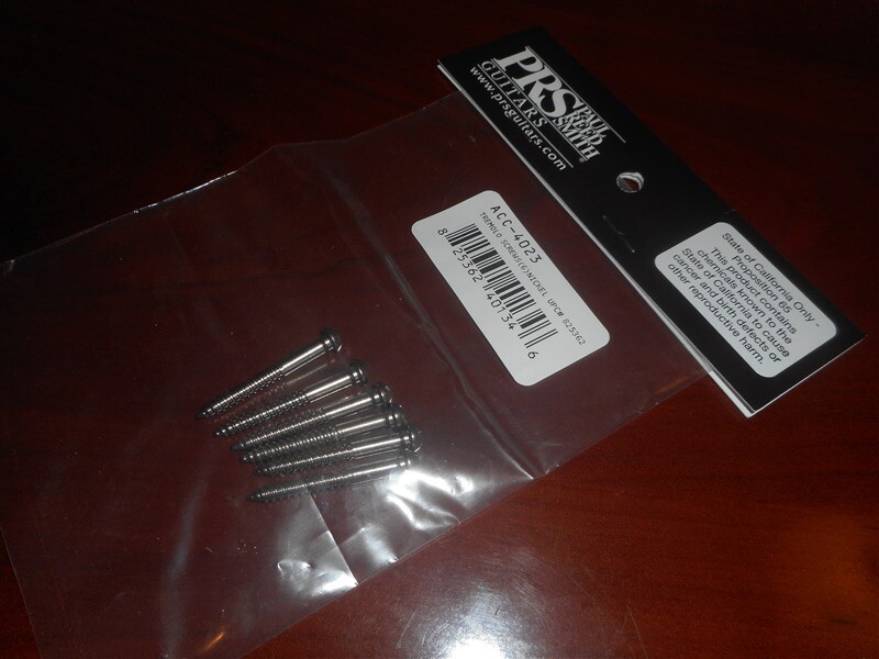 NEW - PRS Tremolo Bridge Mounting Screws (6) - NICKEL, #ACC-4023