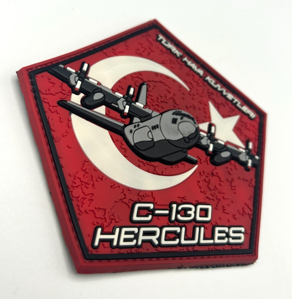 C-130 TURKISH AIR FORCE -PENTAGON-HIGH QUALITY PVC PATCH