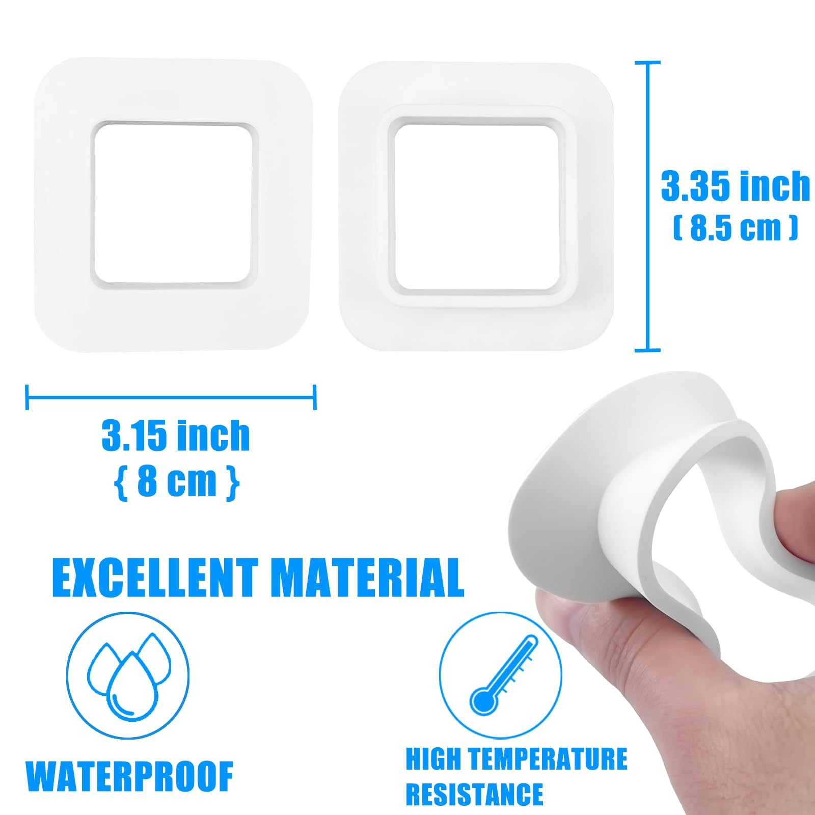 2 Pack Window Mount fits for Wyze Cam OG Camera,Self Adhesive Camera White