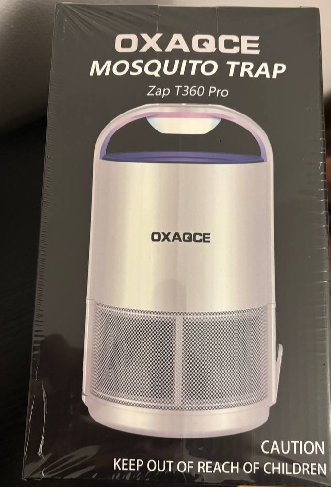 OXAQCE Mosquito Trap ZAP T360 PRO Brand New Sealed In Box. Color - BLACK