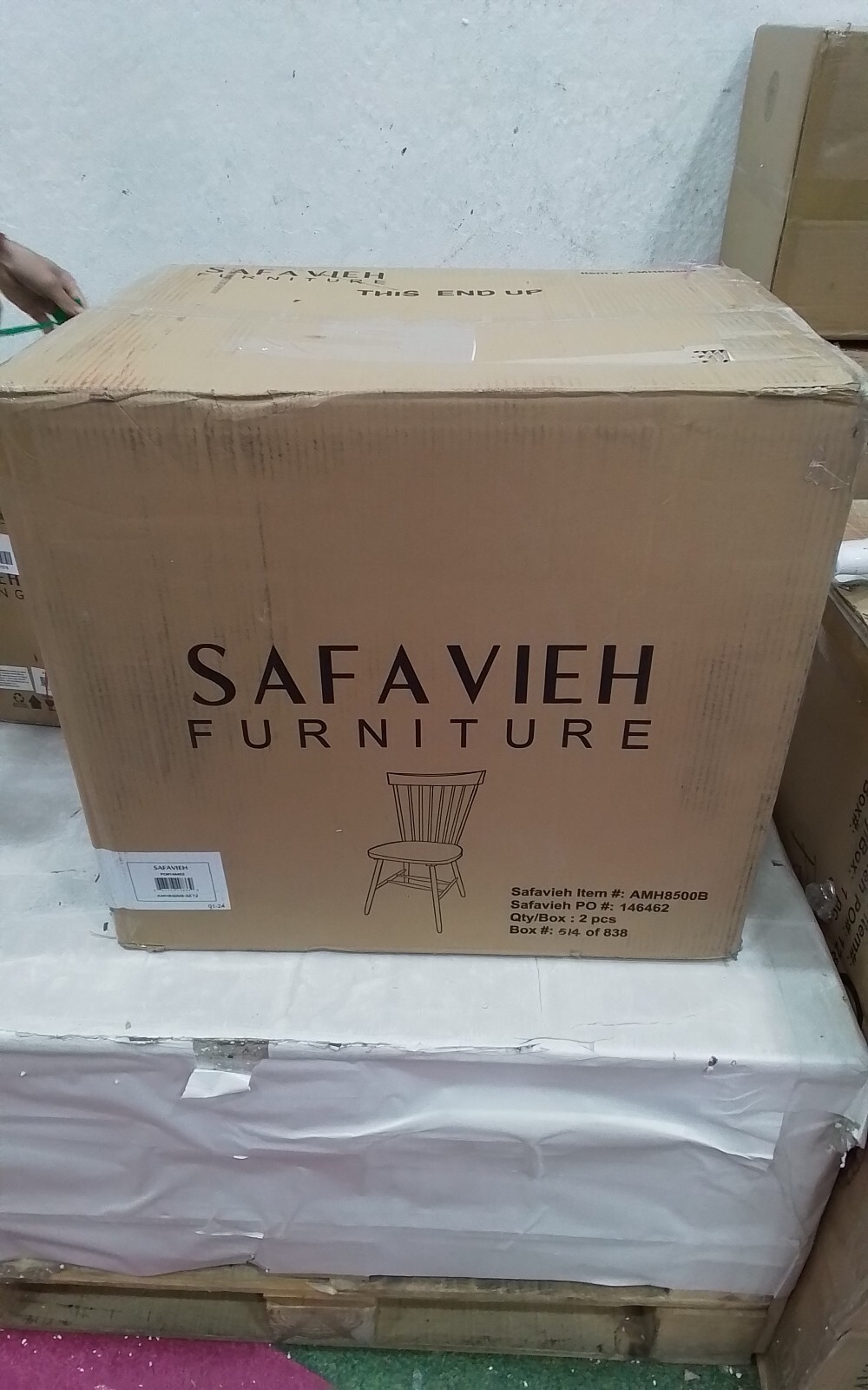 Safavieh PARKER SPINDEL SIDE CHAIR, Reduced Price 2172737376 AMH8500B