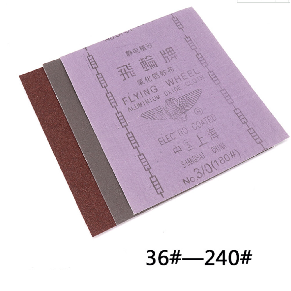 Sandpaper Polishing Paper Sheets 36-240 Grit Fits Metal Wood Rubber Jewelry Car