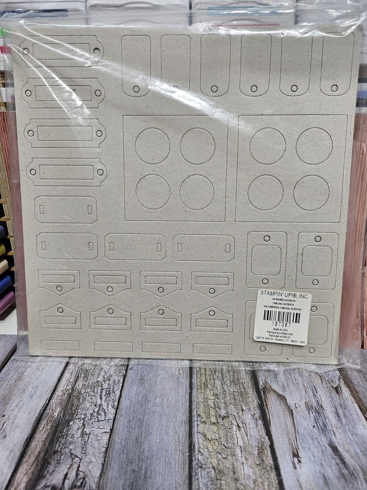 Stampin' Up! On Board Accents Scrapbooking Craft Art Hearts Stars Basic