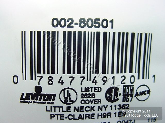 Leviton 80501 Brown 1-Gang Toggle Switch Plastic Midway Wallplate Covers 5-pack
