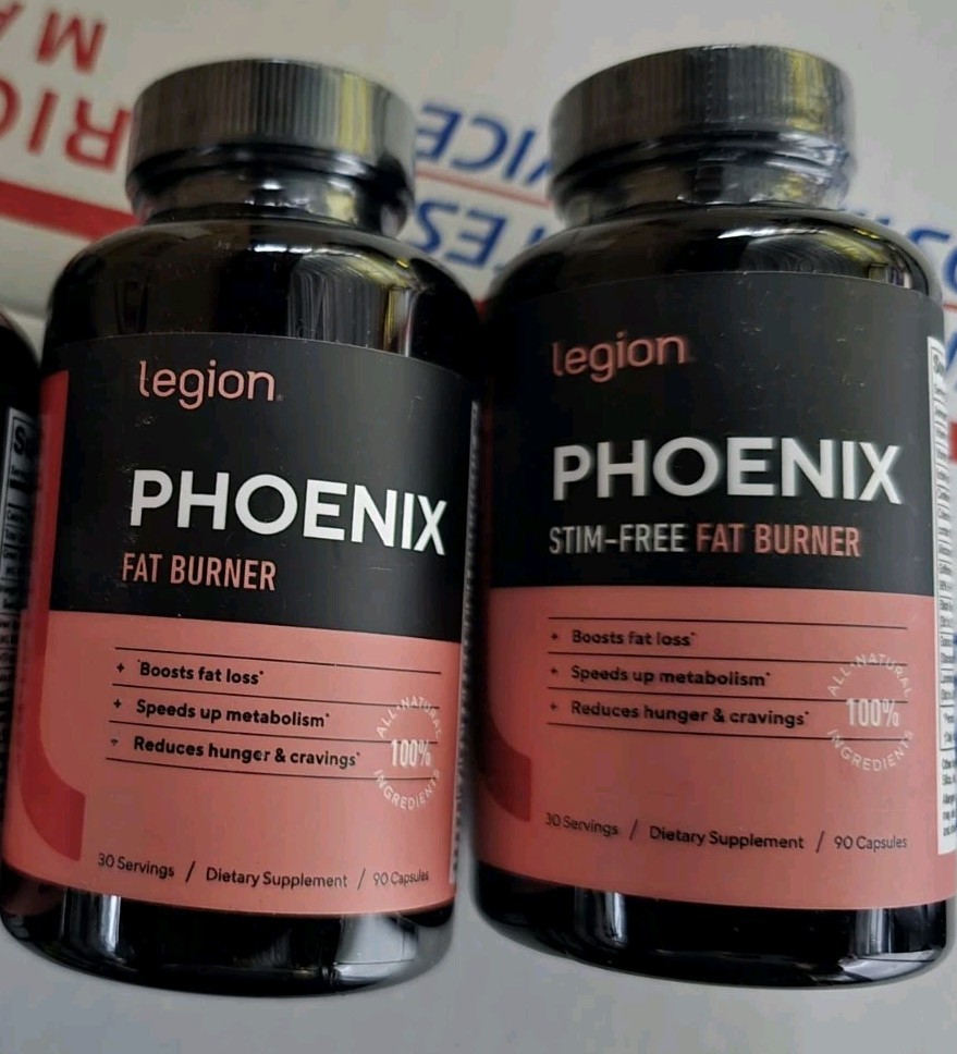 Legion Phoenix All Natural Fat Burner (90 Capsules) Lot Of 2 Exp 2026